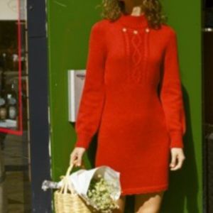 Rouje red sweater dress size 38